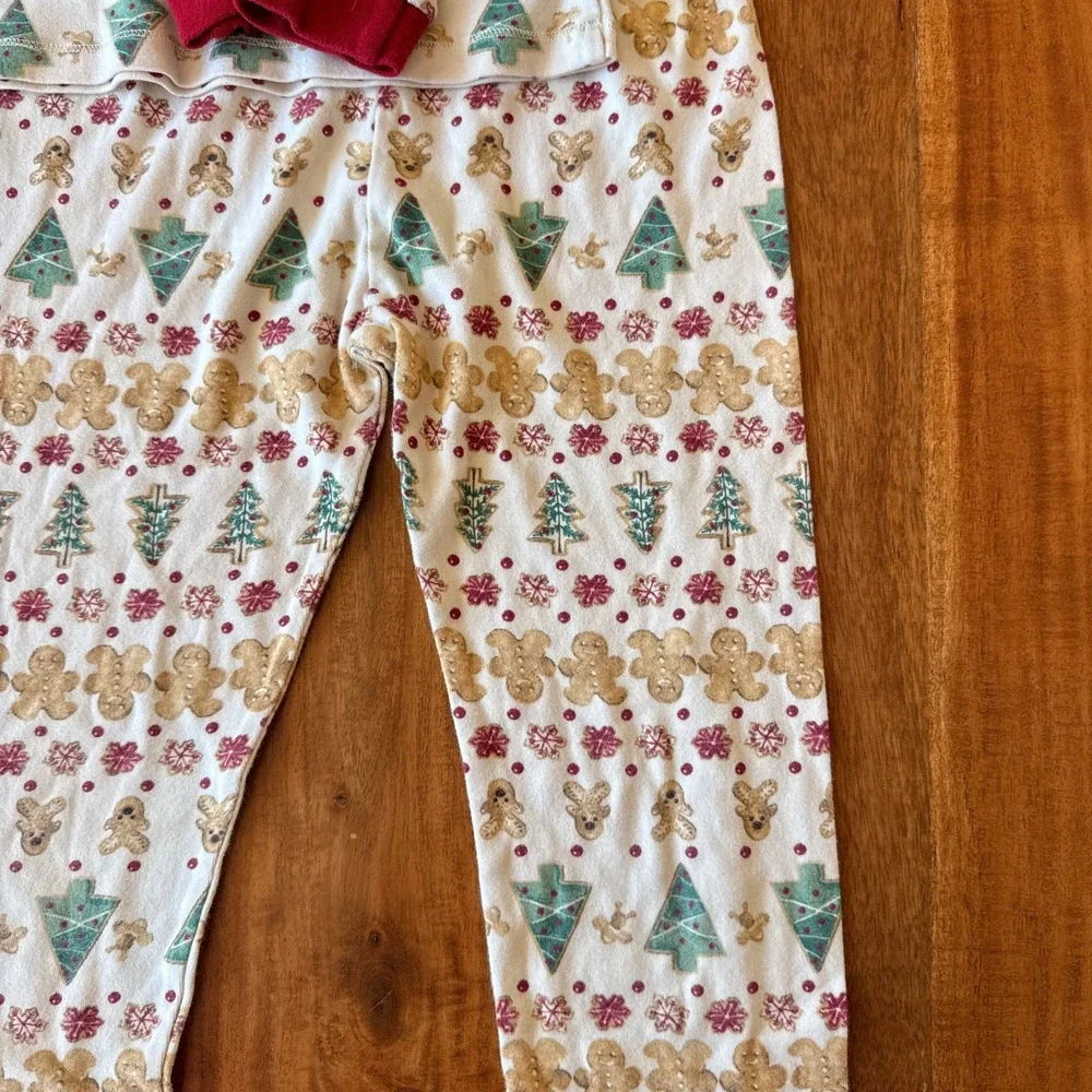 Burt's Bees Kids Gingerbread Christmas Pajama Set Size 10Y